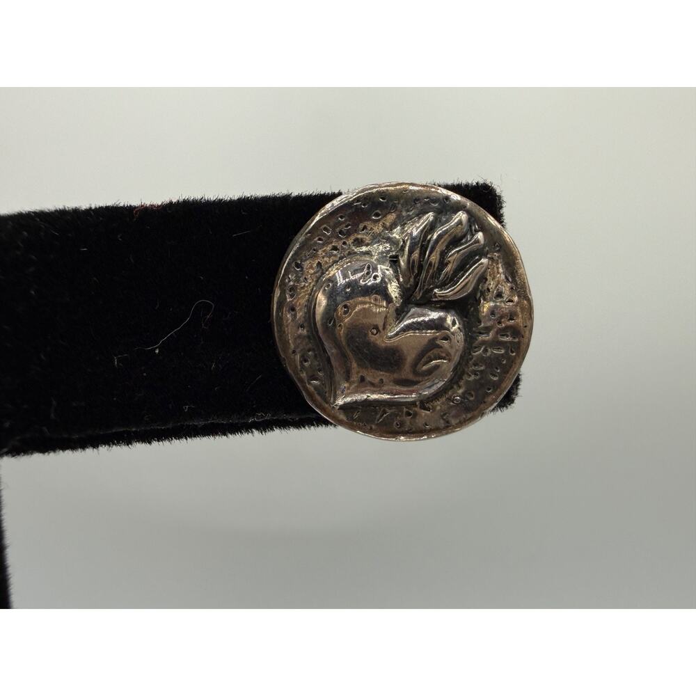 RARE COIN King Baby Sacred Heart Sterling Silver 925 Earrings Retired NEW HSN - Picture 5 of 9